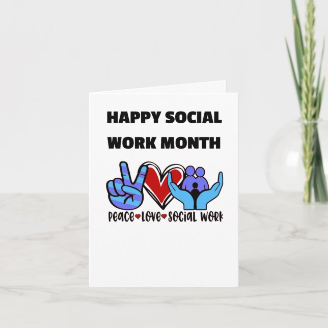 Cartes Remerciements des travailleurs sociaux (Devant)