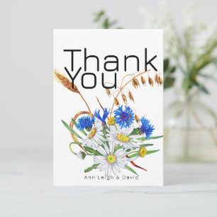 Cartes rétro bohèmes personnalisées, Fleur sauvage