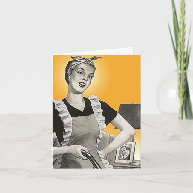 Cartes rétroactives Humour de travail domestique C (Devant)