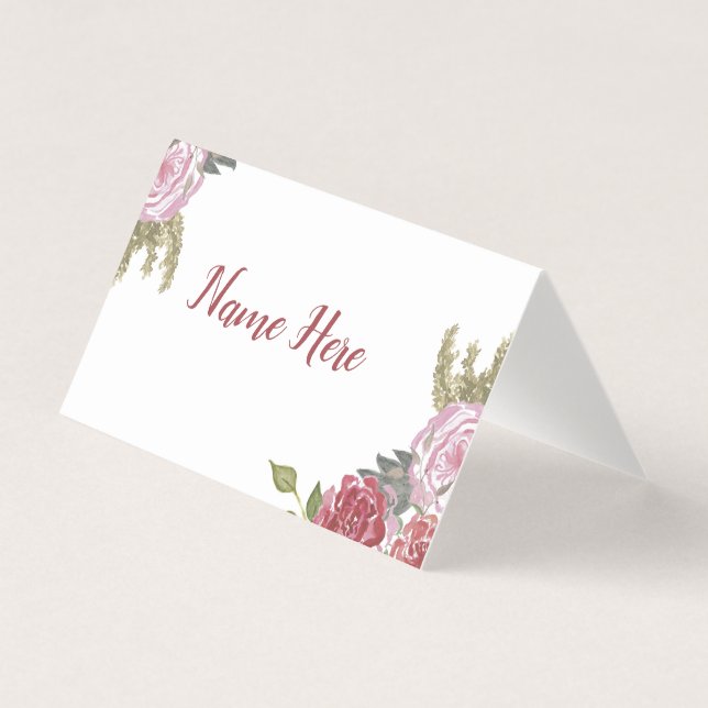 Cartes-Roses Aquarelle (Front)