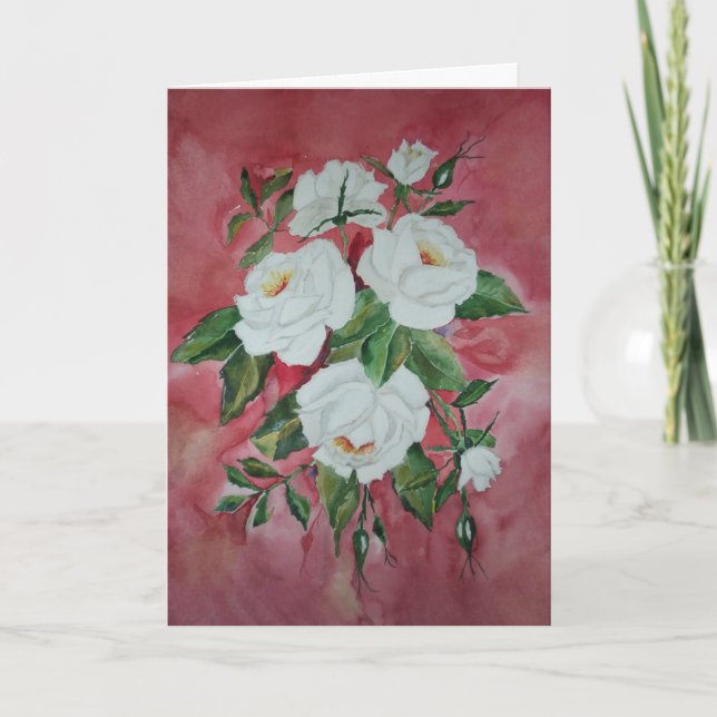 Cartes Roses blanches (Devant)
