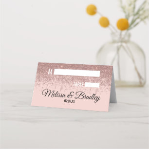 Cartes Roses de la Parties scintillant Gold