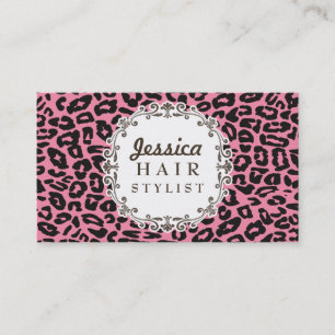 Cartes roses de rendez-vous de coiffeur