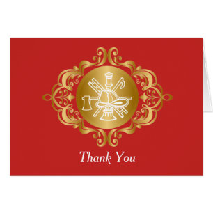 Cartes rouges élégantes de Merci de logo d'icôn