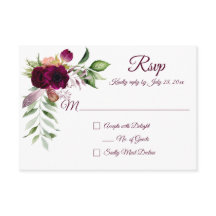 Cartes RSVP Bohemian Floral Romance