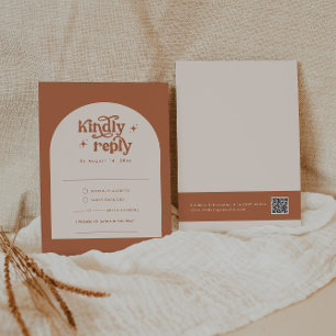 Cartes RSVP Boho Wedding