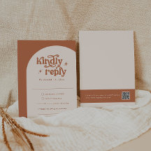 Cartes RSVP Boho Wedding