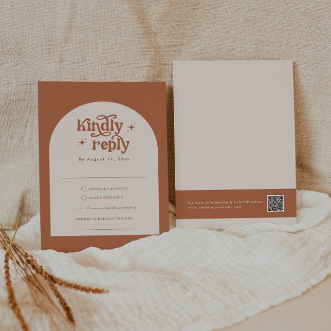 Cartes RSVP Boho Wedding (Créateur téléchargé)