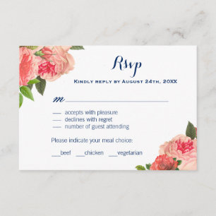 Cartes RSVP de la Marine