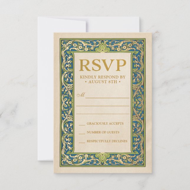 Cartes RSVP de mariage | Collection de jardins écl (Devant)