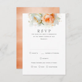 Cartes RSVP de mariage en terre cuite douce
