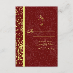 Cartes RSVP de mariage Ganapati