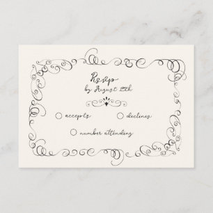 Cartes RSVP de mariage lunaire