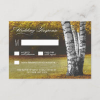Cartes RSVP de mariage pour oiseaux cardiaques scu