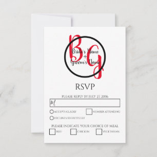 Cartes RSVP de mariage simples et personnalisées