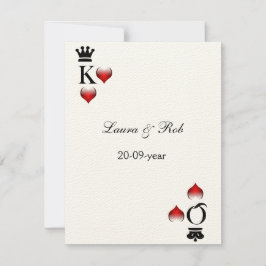 Cartes rsvp de mariage Vegas