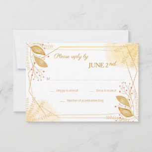 Cartes RSVP de remise sucrée