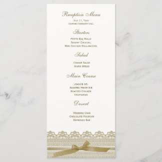 Cartes RSVP dentelle et ruban