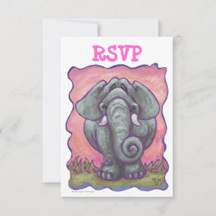 Cartes RSVP du Centre de la fête des éléphants