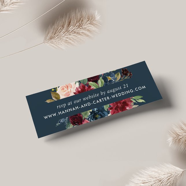 Cartes RSVP du site Web Mariage en fleurs radieuse (Créateur téléchargé)