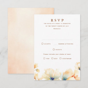 Cartes RSVP Ethereal Floral Wedal