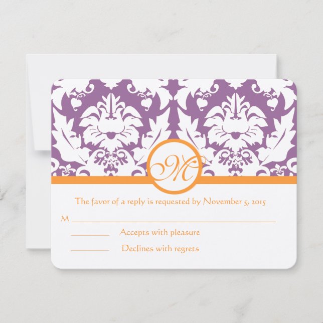 Cartes RSVP-Exigez les Inivitations de 5 x 7 (Devant)