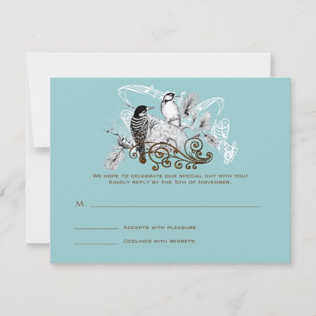 Cartes RSVP-Exigez les Inivitations de 5 x 7 (Devant)