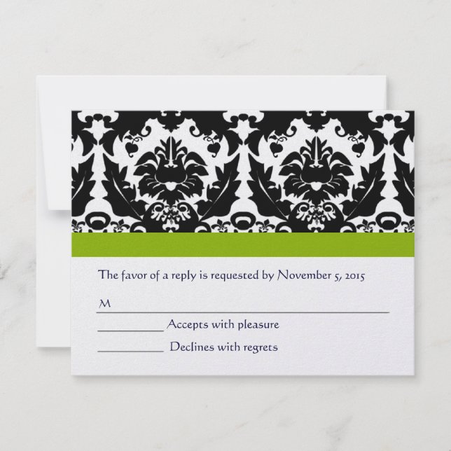 Cartes RSVP-Exigez les Inivitations de 5 x 7 (Devant)