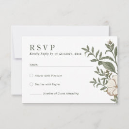 Cartes RSVP Fleur Nature