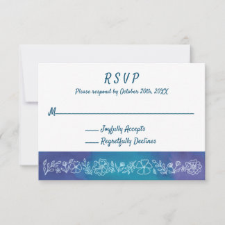 Cartes RSVP florales dynamiques