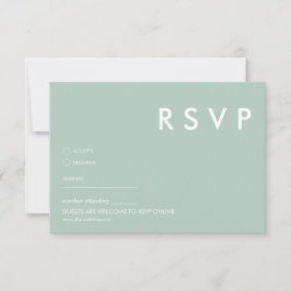 Cartes RSVP minimalistes de mariage