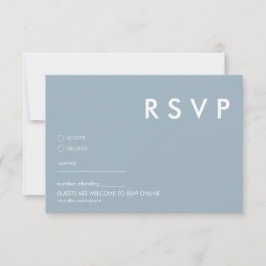 Cartes RSVP minimalistes de mariage