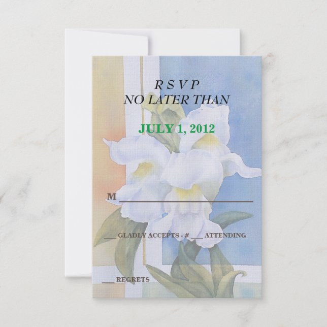 CARTES RSVP PERSONNALISABLES EN SNAPDRAGONS BLANCS (Devant)