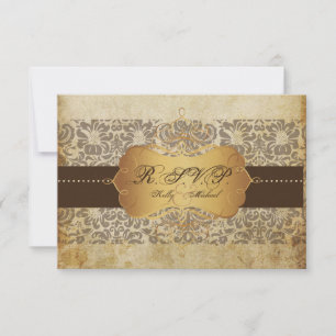 Cartes RSVP PixDezines Fidora Damask