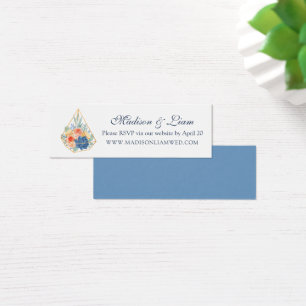 Cartes RSVP pour mariage à Macaron Succulent Flora