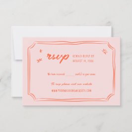 Cartes RSVP RSVP colorées Mariage