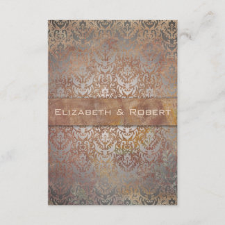Cartes RSVP vintages Toscane Damask Élégantes