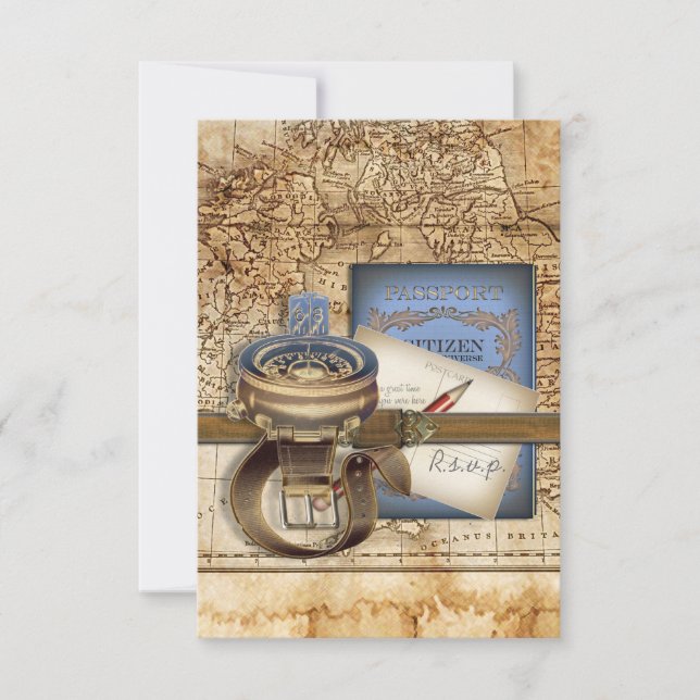 Cartes RSVP Voyageur (Devant)