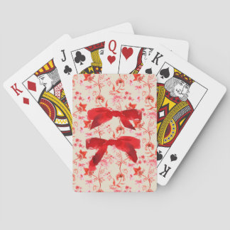Cartes Rubans en velours rouge chintz chariots de jeu