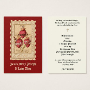 CARTES SAINES DE L'ORDINATION PRIVÉE CATHOLIQUE