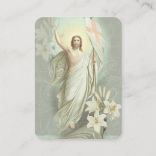 Cartes Saintes de Résurrection de Pâques Prière Pa
