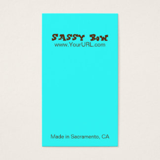 Cartes Sassy Bow Blue & Turquoise Bow