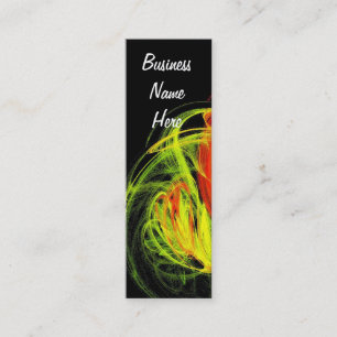 Cartes Signets Abstraites Orange Jaune Vert