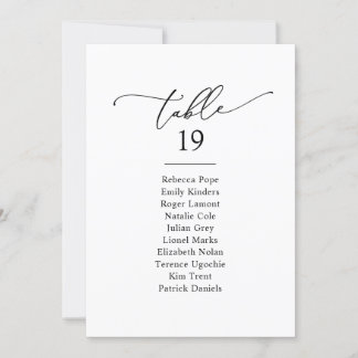 Cartes simples de Mariage noir et blanc