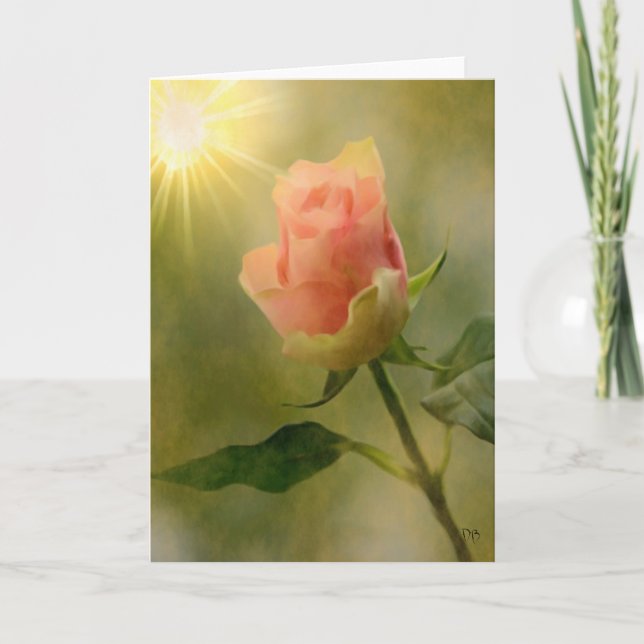 Cartes simples de rose de rose (Devant)