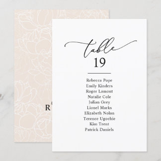 Cartes simples minimalistes pour Mariage
