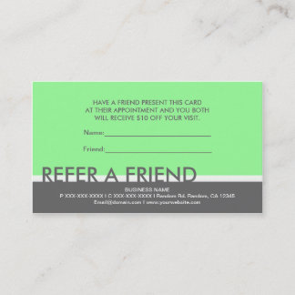 Cartes simples vert clair gris pour inviter un ami