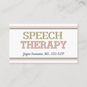 Cartes SLP ! Cartes de visite pour orthophonie