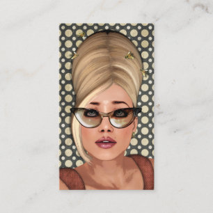 Cartes sociales chics de profil de ruche de