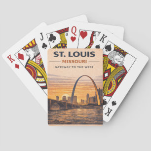 Cartes Soirée de jeu Route 66 St. Louis Gateway Arch